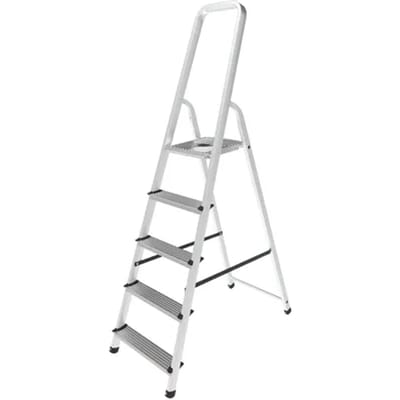 Sencys - Huishoudtrap - Aluminium - 5-treden – Max. 150kg