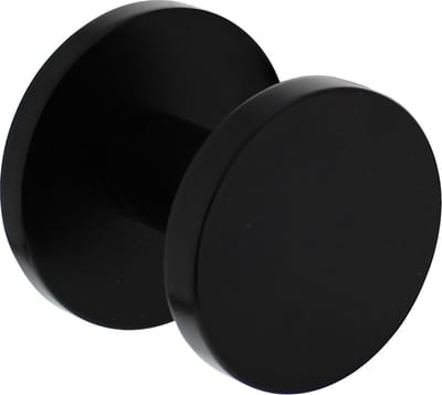 Intersteel Voordeurknop rond Ø55 mm éénzijdige montage aluminium zwart