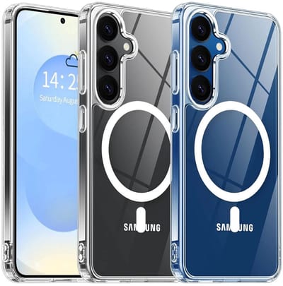 Hoesje Geschikt voor Samsung Galaxy S26 - Transparant - Casemania Anti-Shock Magnetische Back Cover - Geschikt voor MagSafe Telefoonhoesje