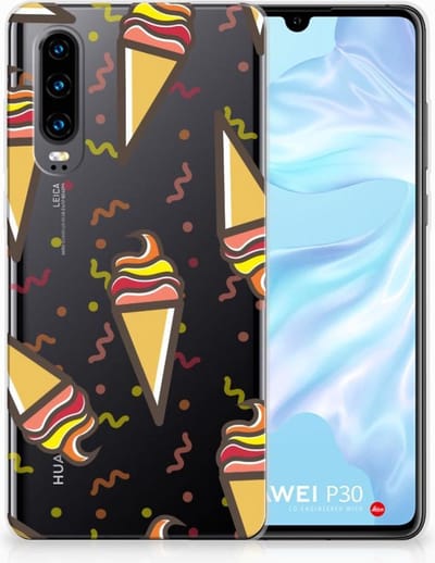 Huawei P30 Siliconen Case Icecream