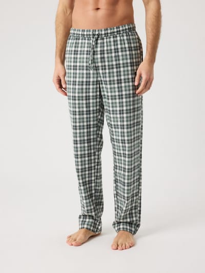 Björn Borg Core Flannel Pyjama Pants - heren pyjama- en loungebroek - meerkleurige print