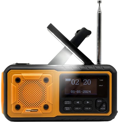 NoodNieuws Noodradio – AM/FM/SW – Zonnepaneel – 4000mAh Powerbank