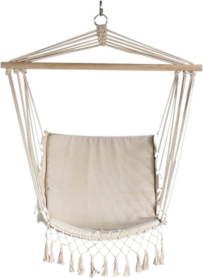 Luxe Hangstoel Macramé | Comfortabel & Sterk Tot 140 KG