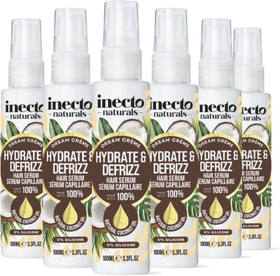 Inecto Naturals Hydrate & Defrizz Coconut Dream Crème Haar Serum - 6 x 100 ml - Voordeelverpakking