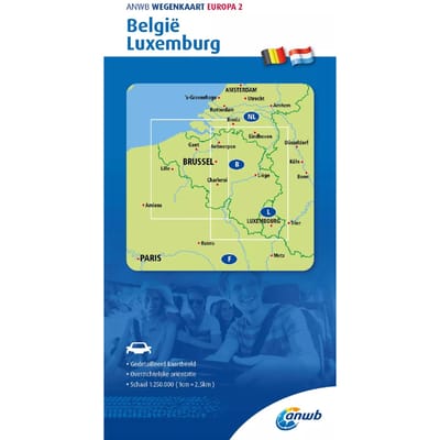 Anwb*wegenkaart Europa 2. België/Luxemburg - Anwb Wegenkaart