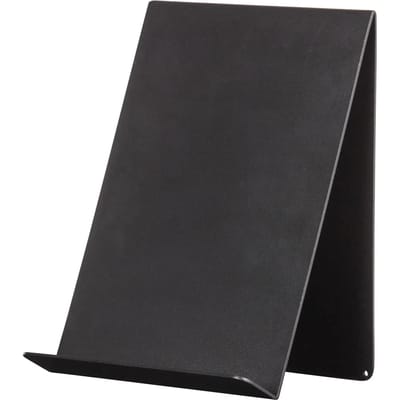 WOOOD Brook Boekenstandaard/Boekenhouder - Metaal - Zwart - 24x19x14