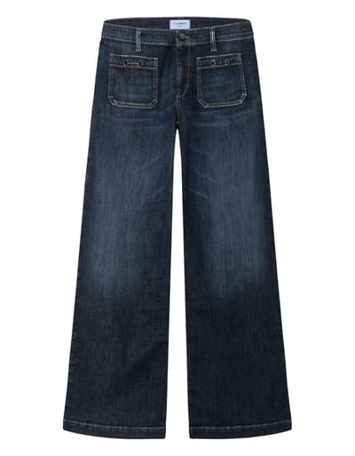Cambio Ada Patched Pocket Jeans Donkerblauw 9157 0009 03