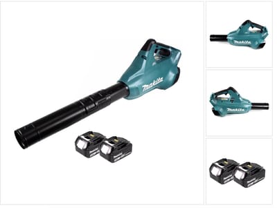 Makita DUB 362 F accu bladblazer 2x18V + 2x accu 3.0Ah - zonder lader
