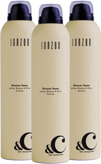 JANZEN Shower Foam &C Lychee Blossom & Shine 3-pack