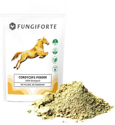 FungiForte Cordyceps Poeder - 100 gram - Cordyceps Sinensis - Non-GMO - Lab Tested - Energieverhogend supplement - Paddenstoel supplement