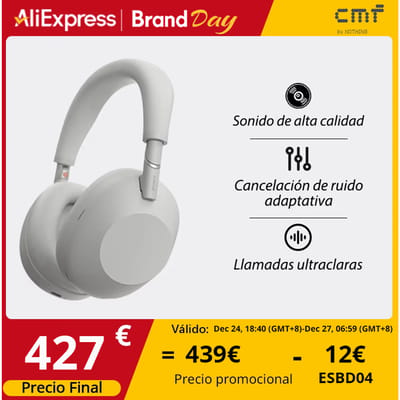 Sony WH-1000XM6 vlaggenschip draadloze Bluetooth-hoofdtelefoon met ruisonderdrukking, kenmerkend hi-res geluid, ultiem comfort, opvouwbaar ontwerp, duurzame behuizing, batterij met 30 uur