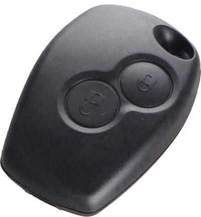 Renault Sleutel Behuizing - 2 Knoppen - VAC/NE73 Autosleutelbehuizing - Sleutelcover Auto - Autosleutel Vervanging - Renault & Dacia Autosleutel - Zwart