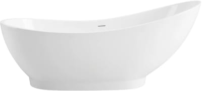 Rea - Vrijstaand Bad Sorento 180 Witte stopkap - 192 x 78,5 x 76,5 cm