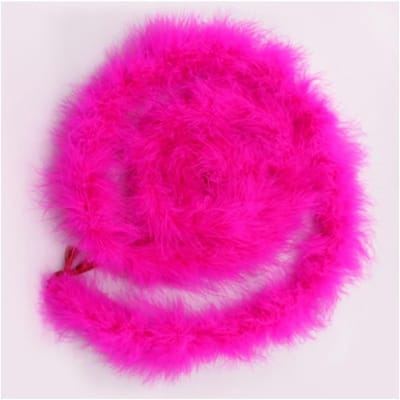 Fluffy Federboa van 2 meter voor kostuums, feestdecoratie en creatieve projecten in rozerood