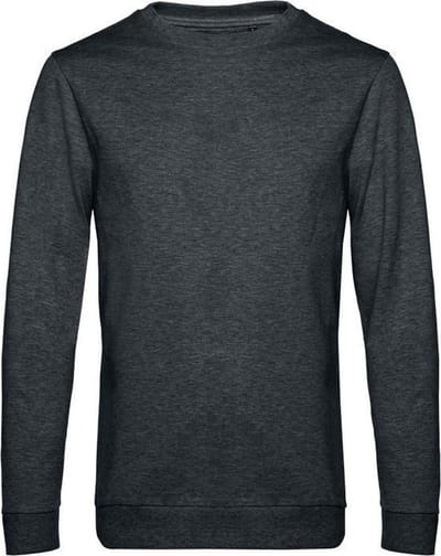 B&C Heren in sweatshirt (Heide Asfalt)