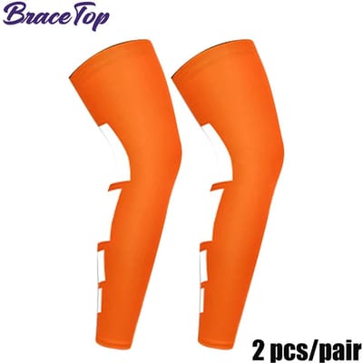 Bracetop Compressie Lange Sokken voor Mannen Vrouwen Knieondersteuning Antislip Fitness Dijbeensokken Beenhoezen XL - weight 75-100kg