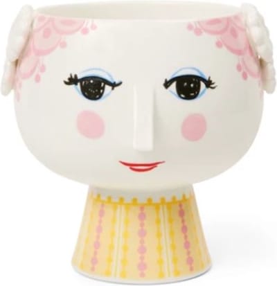 Bjorn Wiinblad Eva bloempot H14.5cm D15.5cm pink