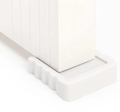 Winddichte Deurstopper – Veiligheidswig van Duurzaam Kunststof met Antislip Rubberen Basis - Wit