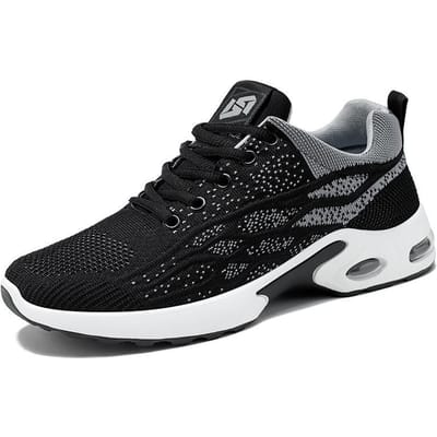 Schoenen Herenschoenen Nieuwe Herenschoenen Casual Luchtkussen Hardloopschoenen Ademend Zachte Zool Sportschoenen Heren 45 black