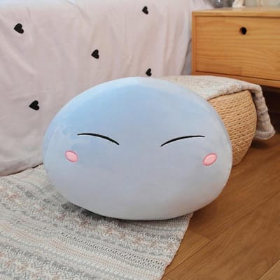 Rimuru Tempest Pluche Speelgoed Expressie Slijm Verlegen Kussen Kawaii Kussen Anime Knuffels Rugkussen Zacht Kind Volwassenen Speelgoed Cadeau 25-28m