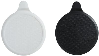 Badkuip Afvoerplug badkamer - 2 stuks - siliconen badpluggen - Badkuipstop met dubbele afdichting – verstelbare Badplug universele Afvoerplug voor uw badkuip - universele douche-afvoerplug- 17cm - zwart/wit