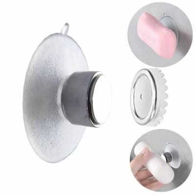 6 stuks Magnetische Zeephouder Zelfdrainend – RVS Magnetische Zeep Houder voor Douchewand – Voor Keuken & Badkamer – Eenvoudig te Reinigen