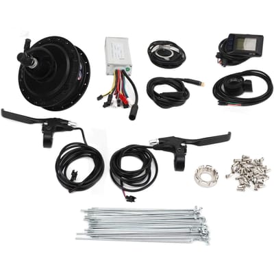 Kit de Conversion Vélo Électrique 48V 500W Moteur de Moyeu Arrière Affichage M3 Kit de Roue pour Vélos de Montagne For 28/29in 700C Wheel Spokes