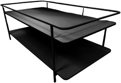 Giga Living Salontafel Yuba - Zwart Metaal - 110x55x34,3cm