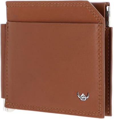 Golden Head Leren kaarthouder geldclip Polo Clip-Scheintasche 1960 Cognac bruine