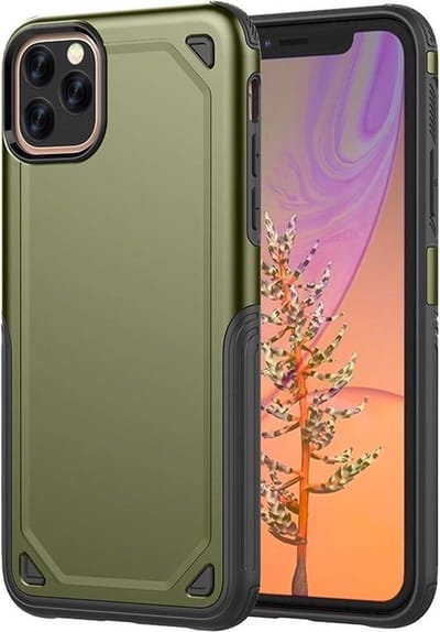 Extra Beschermend Armor Hoesje geschikt voor iPhone 12 Pro Max - Schokbestendig beschermhoesje geschikt voor iPhone 12 Pro Max - Stootvast met TPU en Polycarbonaat - Backcover case met hard back geschikt voor Apple iPhone 12 Pro Max 6.7 inch