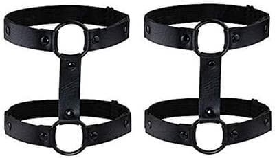 Store_7 - Verstelbare Lederen Been Harnas - Kousenband Riem - Comfortabel en Licht - Punk Gothic - Voor Dames - Ideaal voor Festivals