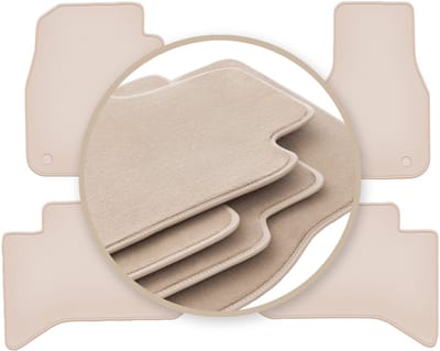 PREMIUM beige vloermatten voor: Dodge RAM short DJ 2009-2019