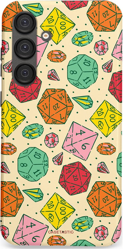 Casetastic Hoesje Geschikt voor Samsung S25 Plus - Stijlvolle Beschermende Duo-layer Case - D20 Geluksrol