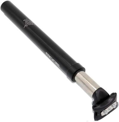 Fiets Zadelpen - Schokdemper - Comfortabel Fietsen - Lichtgewicht Aluminium - 27.2-31.6mm - Zwart