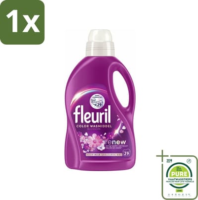 1 x Fleuril – Wasmiddel - Color Blossom – 29 wasbeurten – 1,305 L - Kleurbehoud - Wasmiddel Voor Gekleurde Kleding - Wasmiddel Voor Gekleurde Stoffen - Wasmiddel Met Bloesemgeur - Wasmiddel Voor Delicate Stoffen