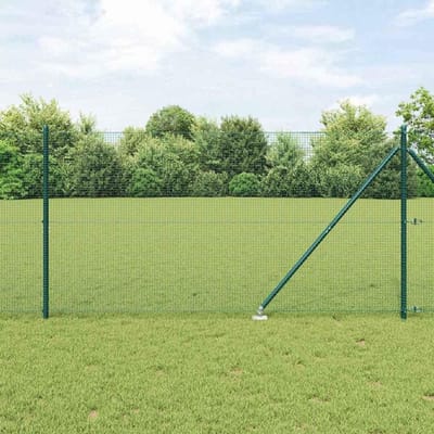 Hekpalen - Tuinpalen Staalpalen - Tuin Afzetten - Gepoedercoat Staal - 1.4 m - Groen