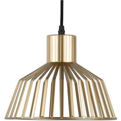 Leitmotiv Hanglamp Lignes Wide - Goud - Ø24cm - Scandinavisch,Modern - Hanglampen Eetkamer, Slaapkamer, Woonkamer