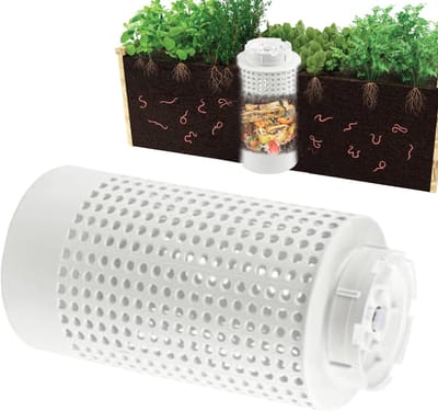 Compostbak Wormen - Wormkweekcontainer Tuin - Afvalcompostering Keuken - Vochtigheidsregeling Nic - 30x16cm PVC