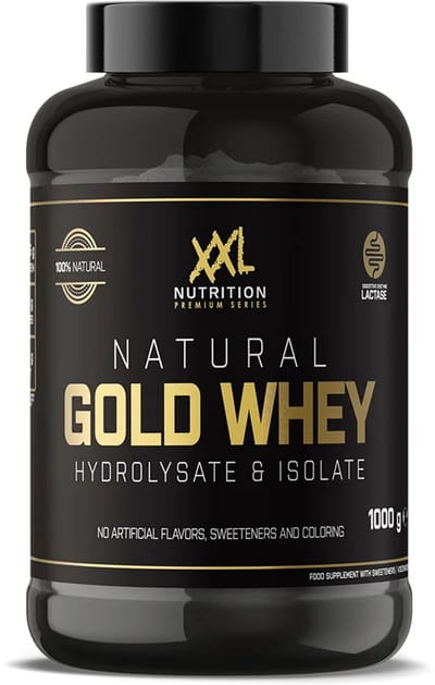 XXL Nutrition - Natural Gold Whey - Chocolade - Eiwitpoeder - 1000 g