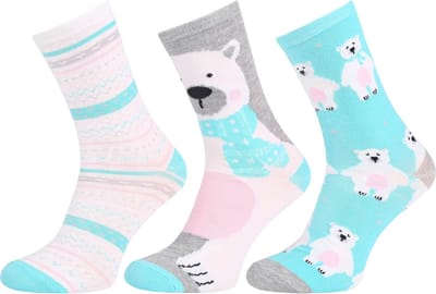 Teddybeer sokken 3 paar