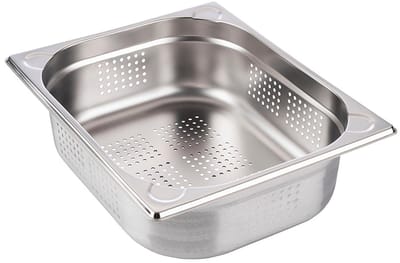 APS Gastronormbak - GN Bak - RVS - Vaatwasserbestendig - Breukvast - Stapelbaar - BPA-Vrij - GN 1/2 - 265 x 325 mm - H 100 mm