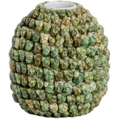 Light & Living - Vaas SHELL - Ø33x37cm - Groen