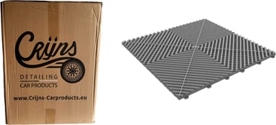 CRIJNS - Dalles - Floor Tiles - Trax - PRO - 39,50x39,50cm - BOX - 30 Items - Dark Grey
