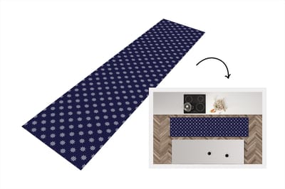 Keukenloper - Loper keuken - Patronen - Zee - Boot - Stuurwiel - 200x50 cm - Keukenloper vinyl