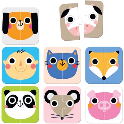 Banana Panda On-the-Go Puzzel halve gezichten 15m+.