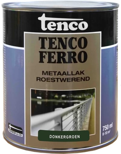 Tenco Metaallak Ferro - Donkergroen - Zijdeglans 750ml