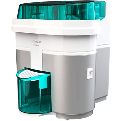 Cecotec Cecojuicer Zitrus Turboentsafter. Schneiden und Entsaften, 2 Köpfe, 500 ml Tank, BPA-frei, Einfach zu reinigen, 90 W (EssentialVita Twice White)