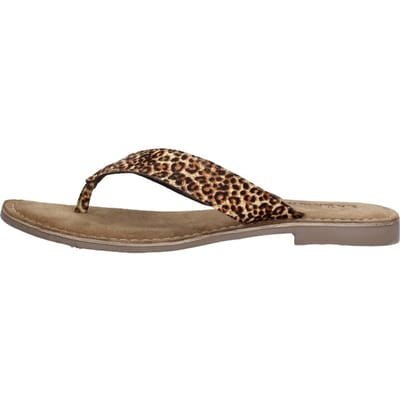 Lazamani Dames slippers Teenslippers - Cognac - Maat 36
