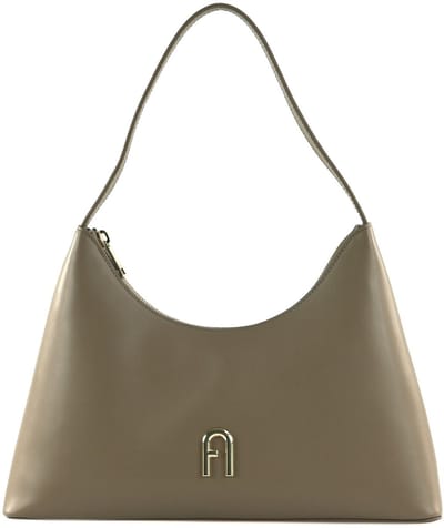 FURLA Leren schoudertas Diamante Shoulder Bag Greige Taupe