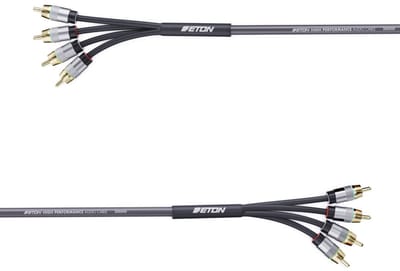 Eton RCA4U-55 – High-End RCA-kabel 5,5m met OFC koper en 24K vergulde connectoren